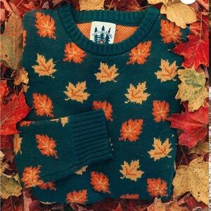 The Big Cozy Fall Leaf Sweater Kiel James Patrick